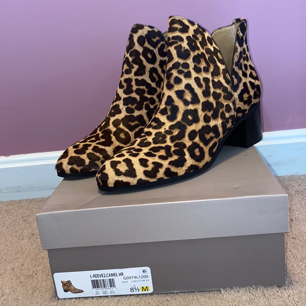 Leopard Franco Sarto Booties